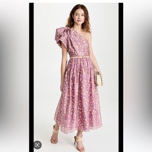 Ulla Johnson spring summer 2022 Athena one shoulder midi dress size 2 (Sample)